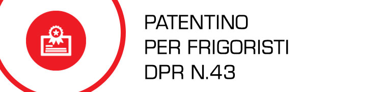 Patentino per frigoristi dpr n.43